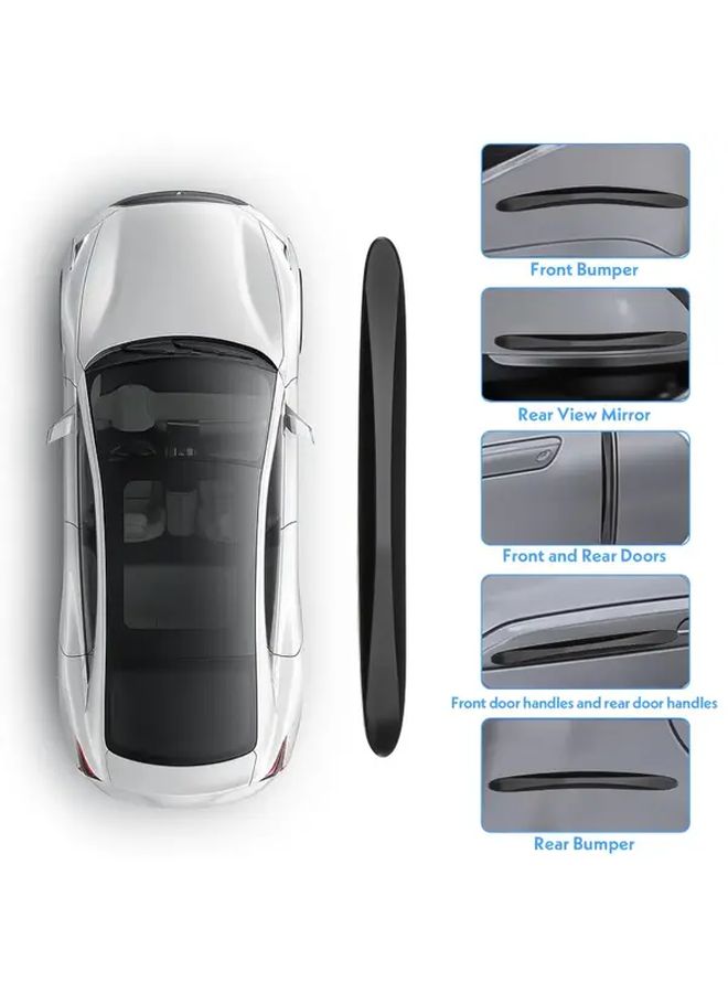 White Heavy Duty Self Adhesive Car Door Edge Guards for Sedans SUVs Trucks - Image 5