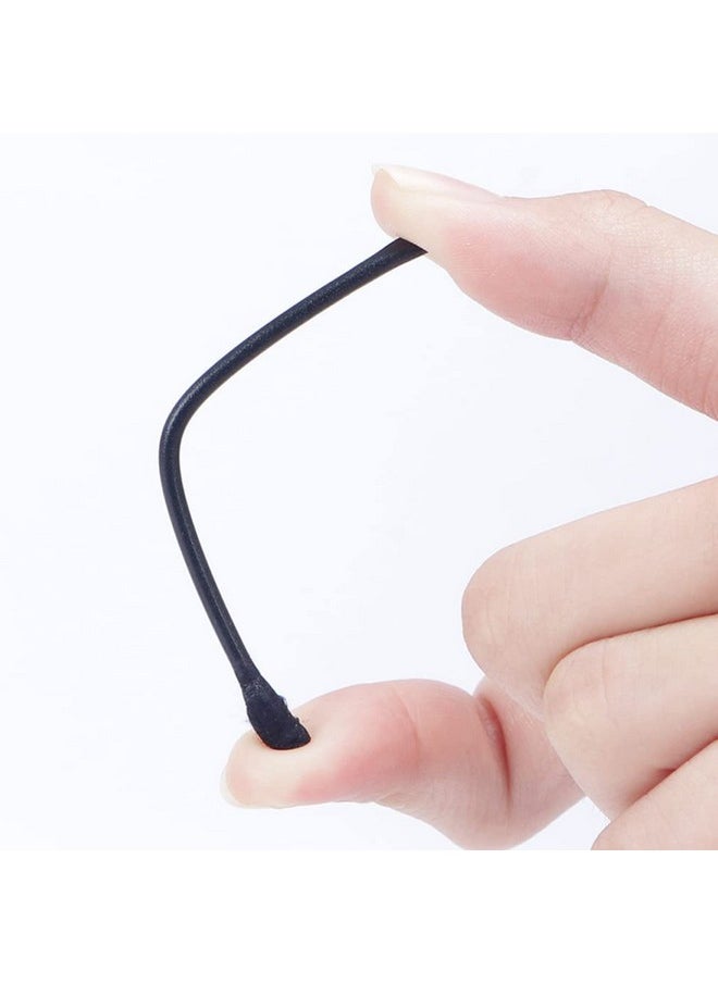 Teensery 100 Pcs Disposable Dualheaded Cotton Swab Stick Blackhead Remover Pimple Extractor Tool For Pimples Blackheads Removing For Face Nose Black  - Image 5