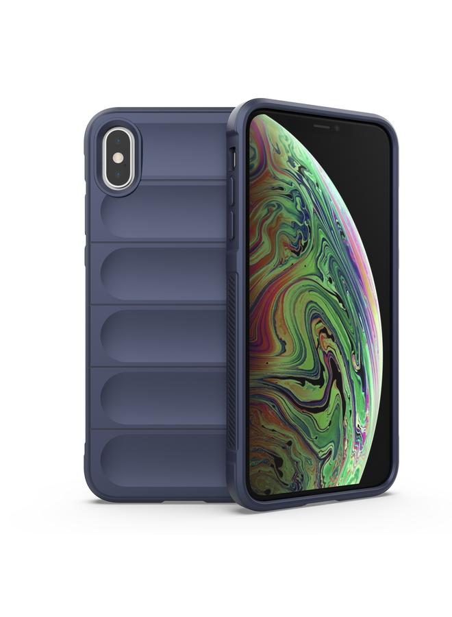اس-توب جراب لهاتف iPhone XS Max مصنوع من مادة TPU السحرية + جراب من الفلانيل - Image 1
