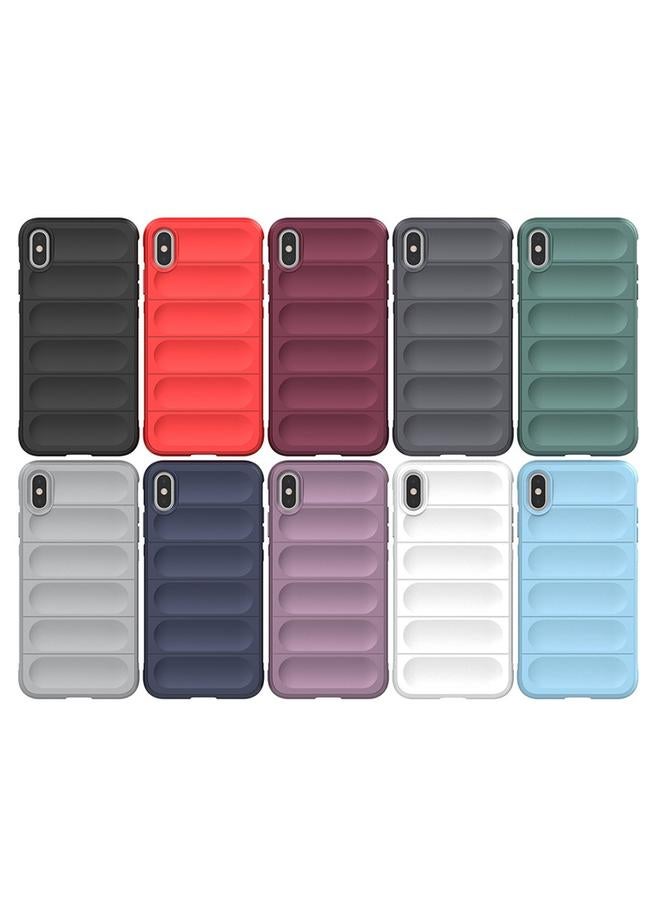 اس-توب جراب لهاتف iPhone XS Max مصنوع من مادة TPU السحرية + جراب من الفلانيل - Image 2