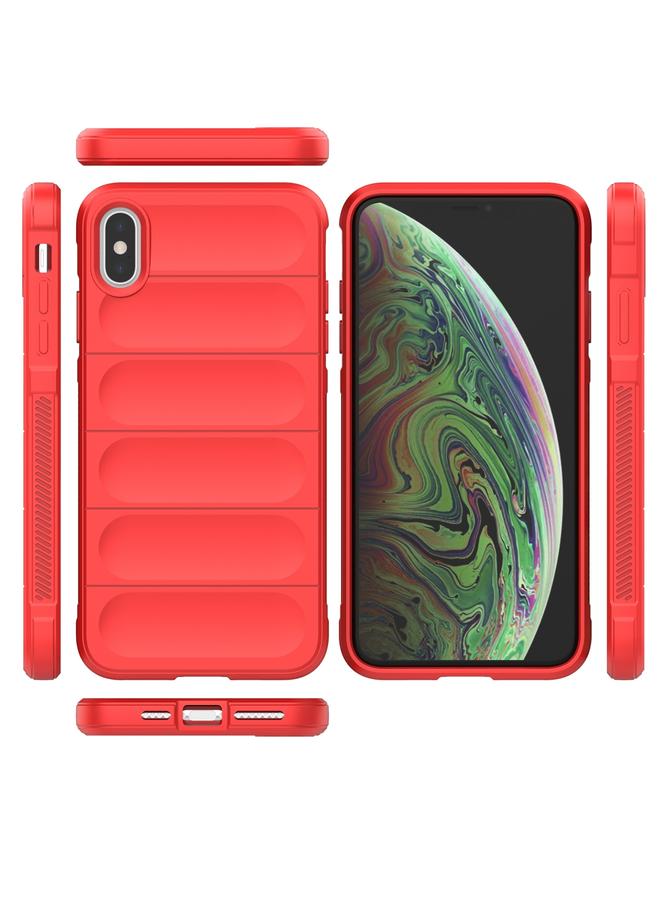 اس-توب جراب لهاتف iPhone XS Max مصنوع من مادة TPU السحرية + جراب من الفلانيل - Image 4