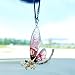 Motaney Bling Car Accessories for Women Interior DiamondEncrusted Dragonfly Rear View Mirror Accessories Cute Car Decor Hanging Ornament Bag Charms Home Decor - Image 2