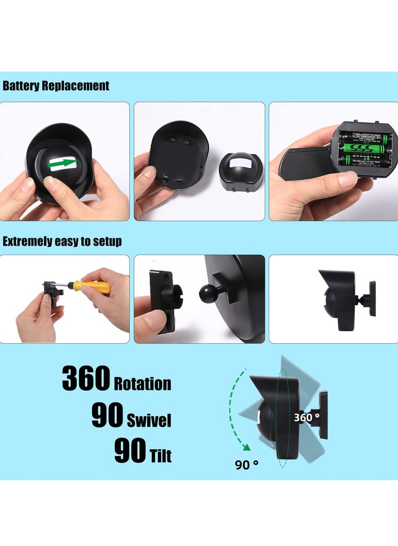 SYOSI - Driveway Alarm, 328 ft Long Range Wireless Driveway Alarm Weatherproof Outdoor Motion Sensor Detector Security Alert, Protect Outdoor/Indoor Property (1 Receiver and 2 Sensors-38 Chimes) - Image 1