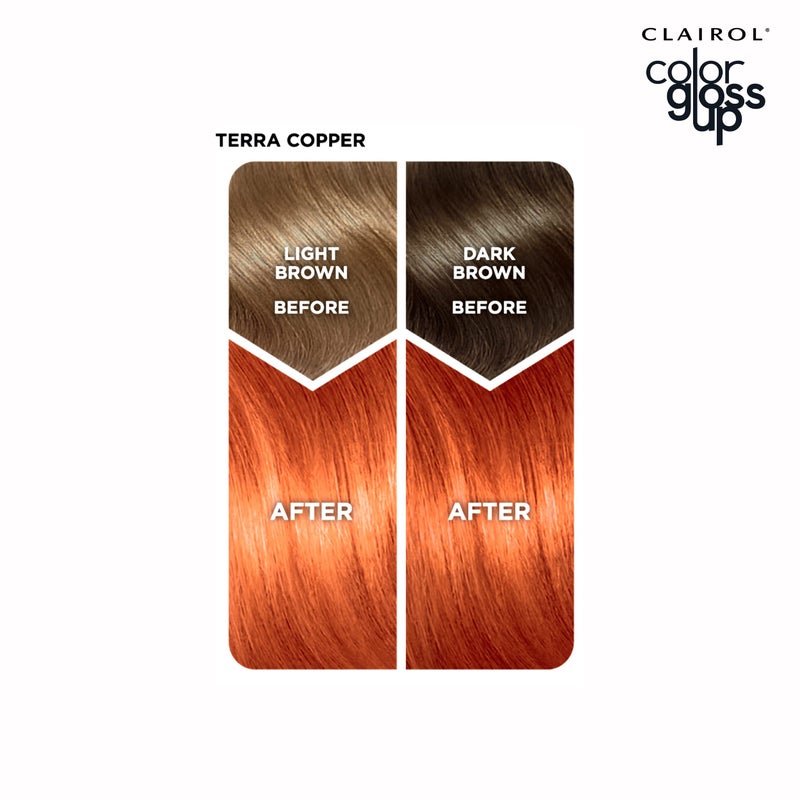 Clairol Color Gloss Up Temporary Hair Dye, Terra Copper Hair Color, Pack of 1 - Image 5