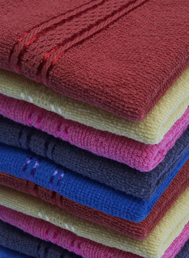 Space Fly منشفة وجه Space Fly Fresh Loom للنساء، مصنوعة من القطن الخالص 100%، منشفة وجه للرجال، مناديل يد ناعمة للنساء، مناشف وجه للأطفال حديثي الولادة، مجموعة من 6 قطع مناديل ناعمة - Image 2