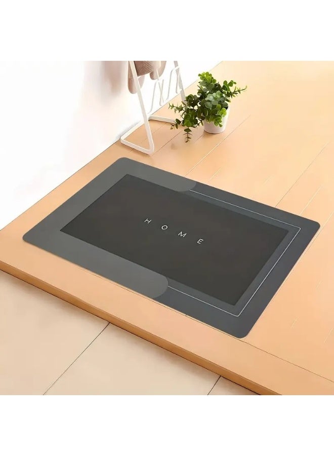 Happy Home 2 Pieces Kitchen Floor Mats, Super Absorbent Bathroom Mat, Washable Kitchen Rug, Diatom Mud Non-Slip Floor Mat for Office, Laundry, Bathroom (Size(40x60)+(40x120)cm) - Image 5