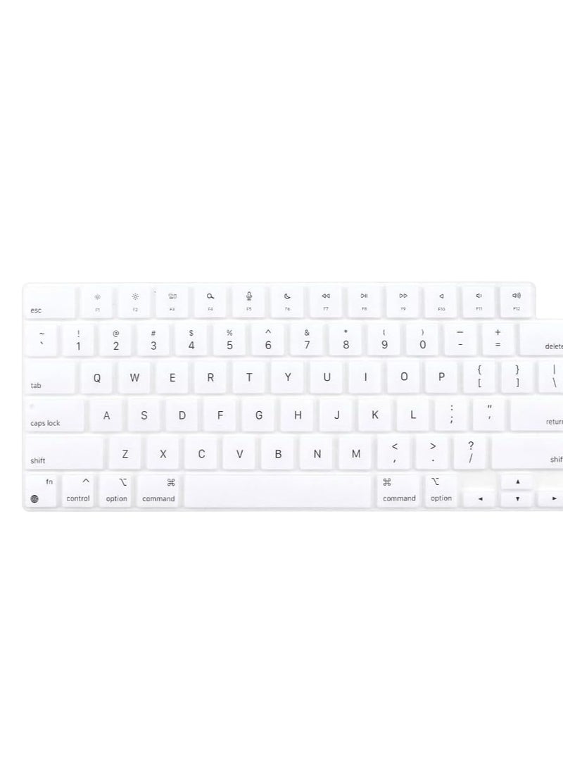 Keyboard Cover Skin for MacBook Air 13.6 inch 15 inch 2023 2022 M2 Chip A2681 A2941 Ultra Thin Keyboard Protector U.S Enter for 2022 2023 MacBook Air 13.6'' 15'' M2 Accessory (White) - Image 5