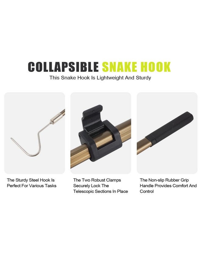 Smarkey Smarkey Snake Catcher Grabber Hook Handling Tool for Rattlesnake Copperhead Python Catching Control Moving Capture Remove Trapping Feeding  - Image 4