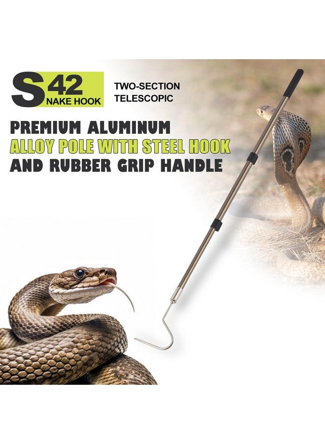 Smarkey Smarkey Snake Catcher Grabber Hook Handling Tool for Rattlesnake Copperhead Python Catching Control Moving Capture Remove Trapping Feeding  - Image 2