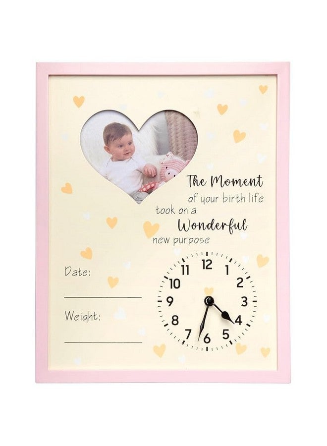 The Lakeside Collection Baby is Born Frame - Custom Newborn Keepsake - Pink - Image 1