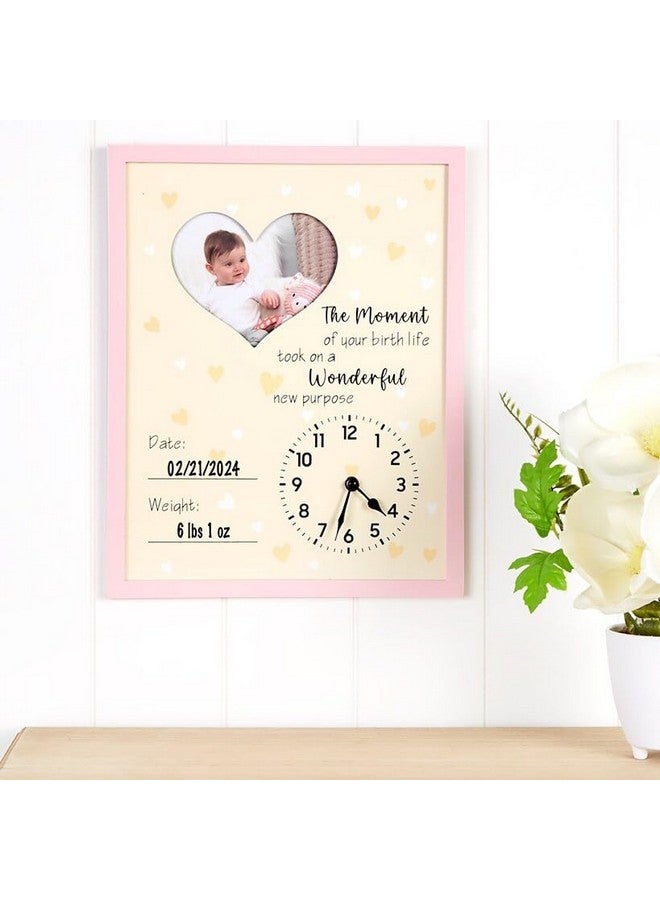 The Lakeside Collection Baby is Born Frame - Custom Newborn Keepsake - Pink - Image 2