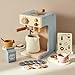 EERKEOD Toy Coffee Maker for Kids Wooden Kids Coffee Maker Playset for Toddlers Play Kitchen Accessories Gift for Girls and Boys - Image 2