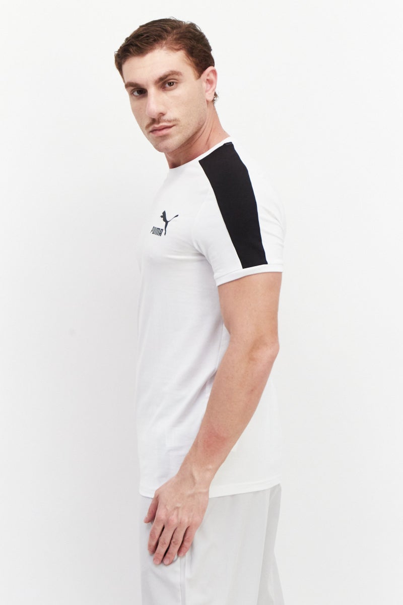 PUMA Men Sportswear Fit Short Sleeve Training T-Shirt, White/Black - Image 2