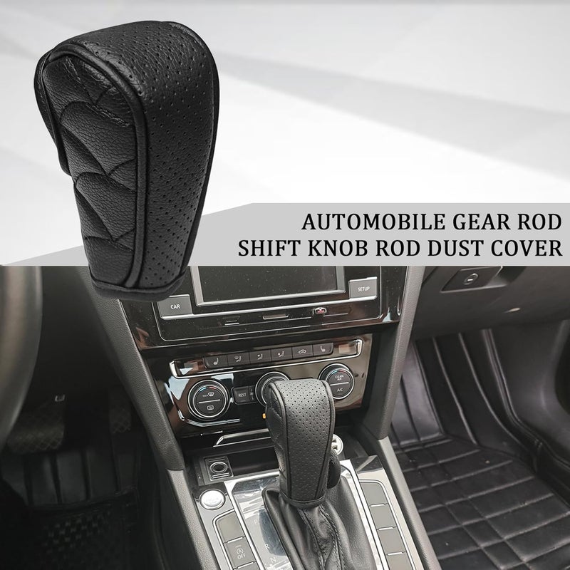 Hirificing PU Leather Car Gear Shift Knob Cover - Image 4