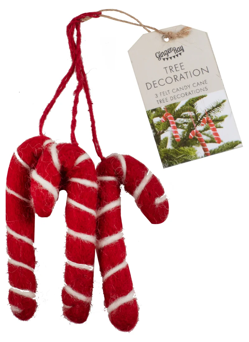 جينجر راي Candy Cane Tree Decorations