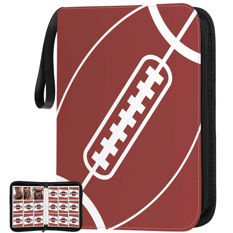 Kitoyz 720 Pockets Football Card Binder with Sleeves fit for Baseball Cards Trading Cards Album Cards Holder Protectors Set Fit for Game Card Sports Football Card
