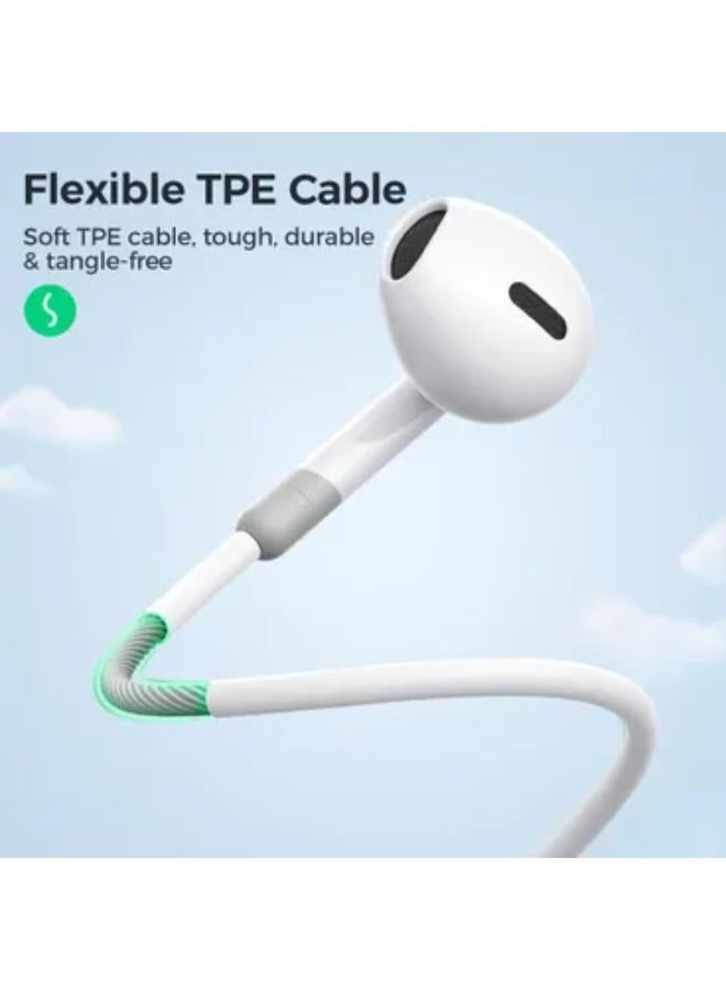 Joyroom Wired In-Ear Earphone, White - JR-EW01 Guaranteed by Agent Trust - Image 3