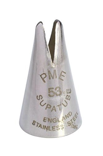 PME Seamless Stainless Steel Broadleaf Lily Supatube Tip #53, Silver, Standard - Image 4