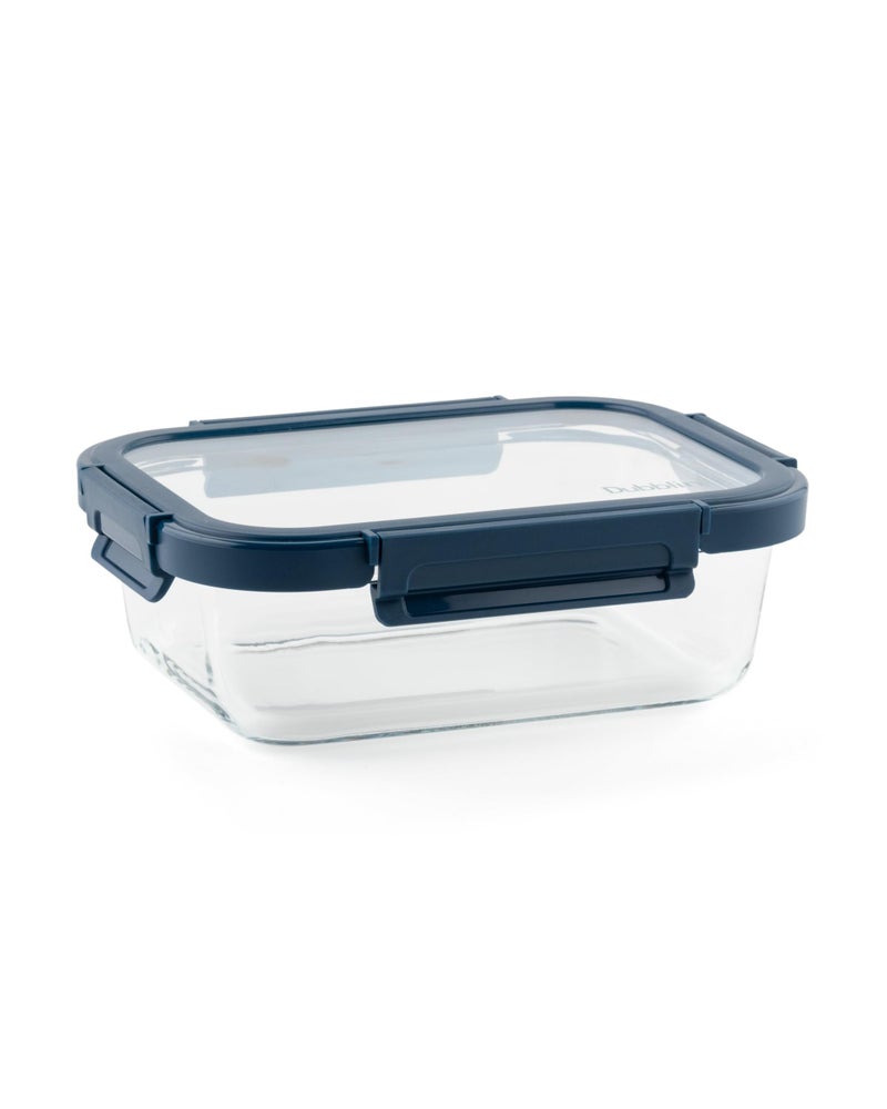 DUBBLIN Keep In Glass Borosilicate Glass Container 1040ml - Rectangular, Clear | Oven, Freezer & Microwave Safe Storage Solution (1 Piece) - Image 5