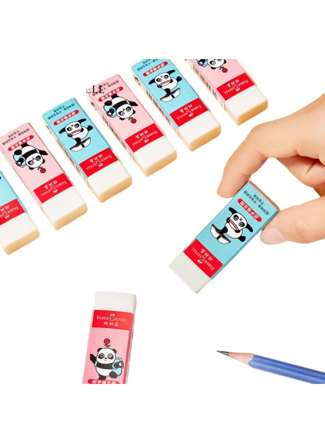 Faber-Castell Eraser, Dust-Free, Clean, For Primary School Students, School Supplies, Kindergarten Graduation Gift, National Trend Panda Ultra-Clean Eraser, Small Size, 30 Pieces - Image 1