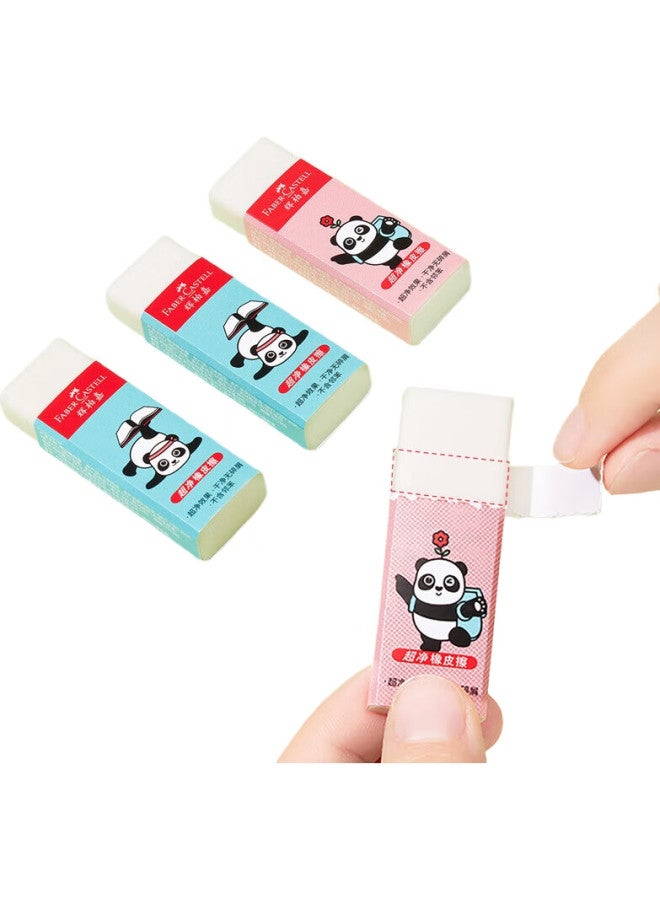 Faber-Castell Eraser, Dust-Free, Clean, For Primary School Students, School Supplies, Kindergarten Graduation Gift, National Trend Panda Ultra-Clean Eraser, Small Size, 30 Pieces - Image 2