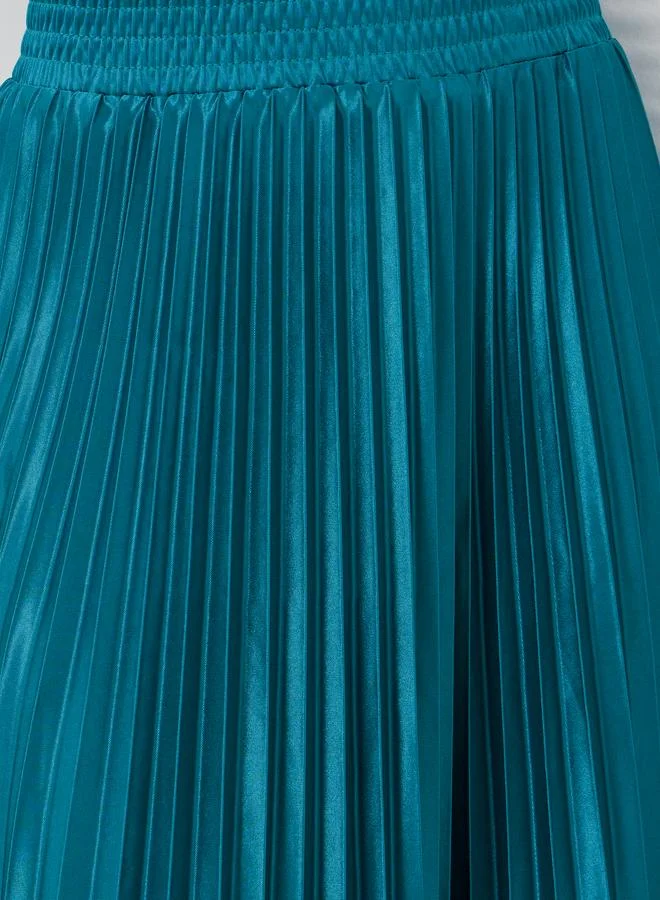 ستايلي جيبة ماكسي A-Line بخصر مطاطي مطوي من Styli