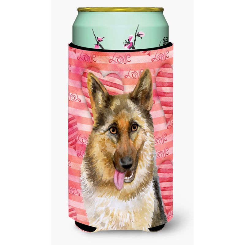 Caroline's Treasures ""Caroline's Treasures German Shepherd Love Decorative Can Hugger  Tall Boy  Multicolor"" 