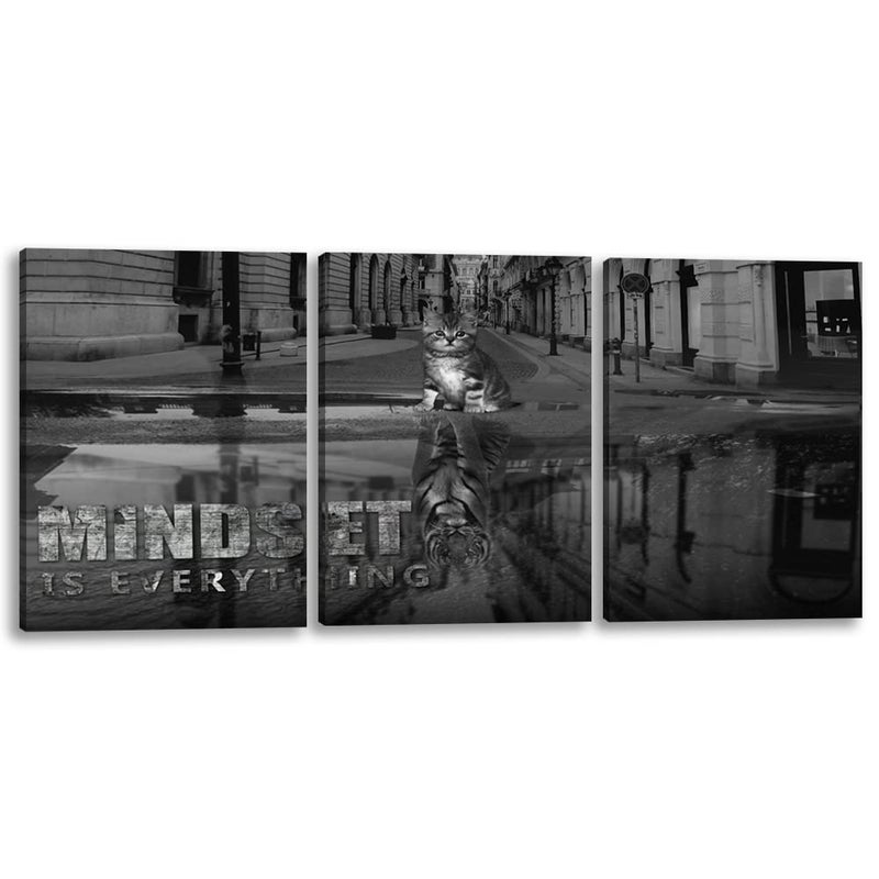 Yetaryy 3 Panels Motivational Canvas Wall Art Inspirational Wall Art Entrepreneur Quotes Poster Print Artwork Painting Picture for Framed Home Decoration Living Room office bedroom 36W x 16H - Image 2