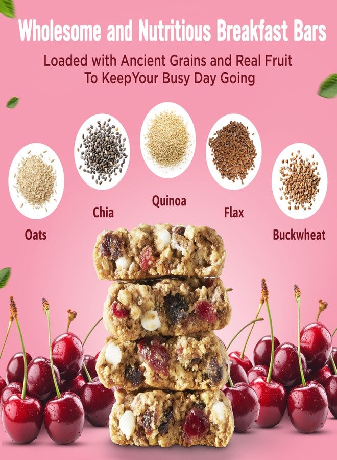 Cooper Street Chocolate Cherry Granola Bakes (48 Count) - Individually Wrapped Soft and Chewy Granola Bars Bulk - Low Sodium, Nut & Dairy Free - Perfect As Healthy Bulk Office or Classroom Snacks - Image 4