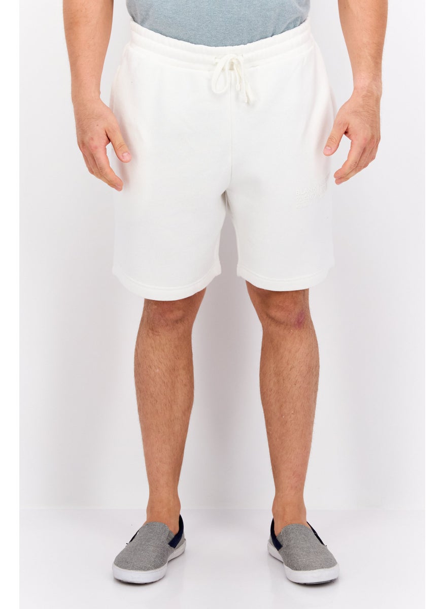 Men Brand Logo Drawstring Basic Shorts, White - pzsku/ZE727011C92969034199EZ/45/_/1737642449/1cca00ef-d655-461e-aefe-9221632e3a83