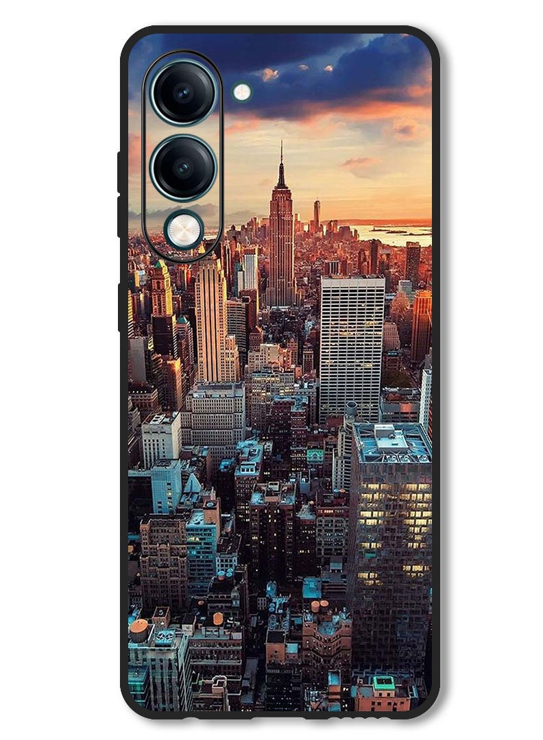 Theodor Case Compatible with Vivo Y29s Protection Shockproof Bumper Cover Newyork City - Image 1