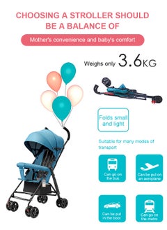 Lightweight Travel Stroller, Portable And Flodable Baby Stroller, Compact Stroller  For Toddlers, Can Sit And Lie-blue ts706 - pzsku/ZE72713AF9AA058F5E0BDZ/45/_/1737101943/52f9a707-1ba8-4098-86de-b3d09cd31526