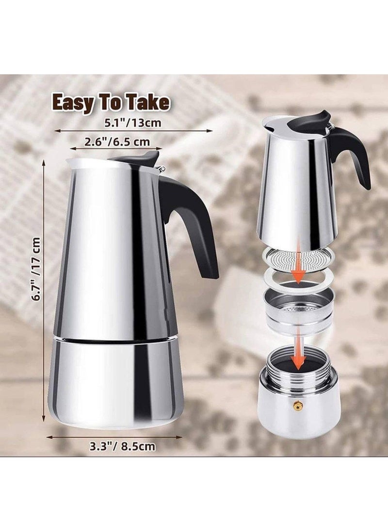 Generic - Turkish and Arabic coffee maker with a capacity of 4 cups - elegant design and a comfortable heat-resistant handle - fast performance and safe control for perfect preparation every time AB - Image 1