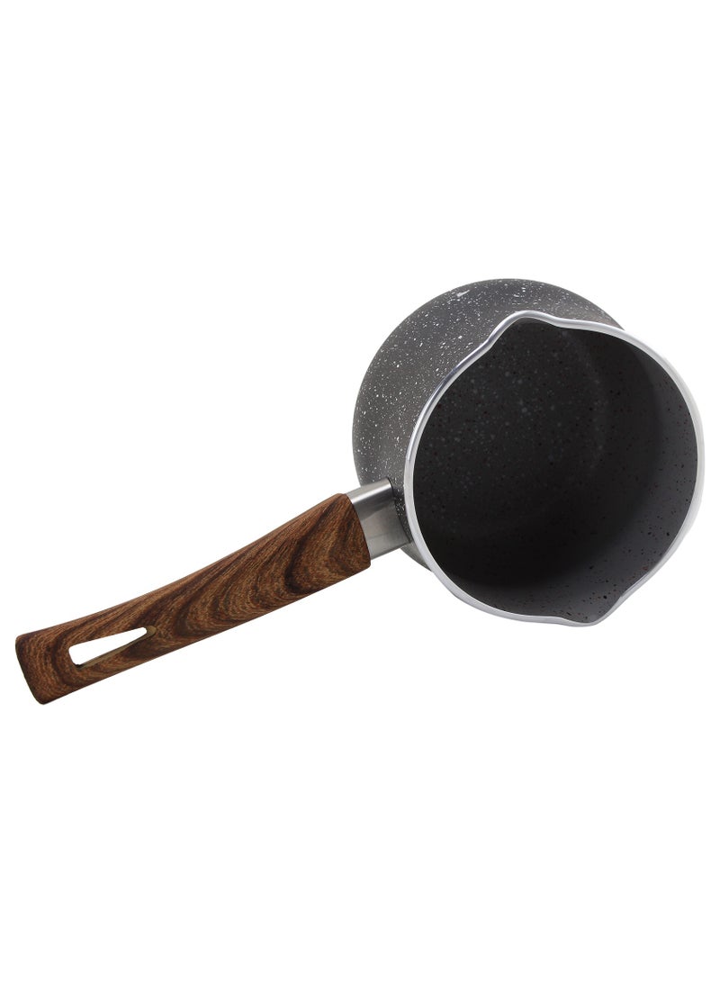 Wilson Black Granite Coffee Warmer with Wooden Soft Touch Handle 10cm - Image 2