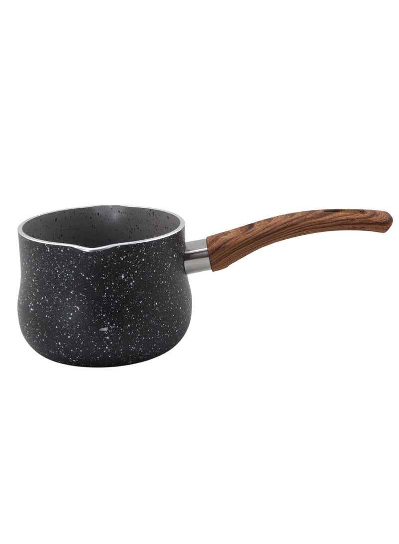 Wilson Black Granite Coffee Warmer with Wooden Soft Touch Handle 10cm - Image 1