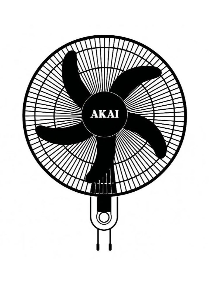 Wall Fan 18 Inch 5 Blades Ak-18wa 55 W ak-18wa Multicolour