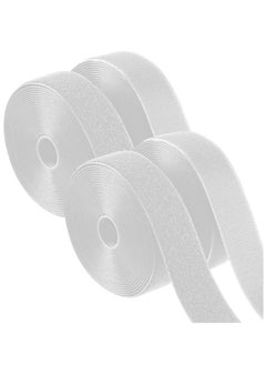 Generic Set of 2 | White Hook and Loop Fastener Tape | 1 Inch in Width, 25 Yards per Roll | Non-Adhesive, Durable Closures for Fabric, Crafts, Apparel, Home Projects, DIY, and Holiday Decorations  - Image 1