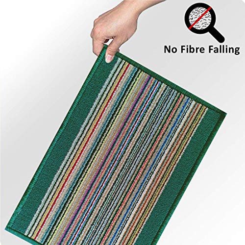 Status Contract Status Unique Design Floor Door Mats in Home Decor Soft Kitchen Living Area Bathroom Office Entrance Non-Slip Washable Dirt Trapper (38x 58 cm) (Purple) (Green) - Image 4