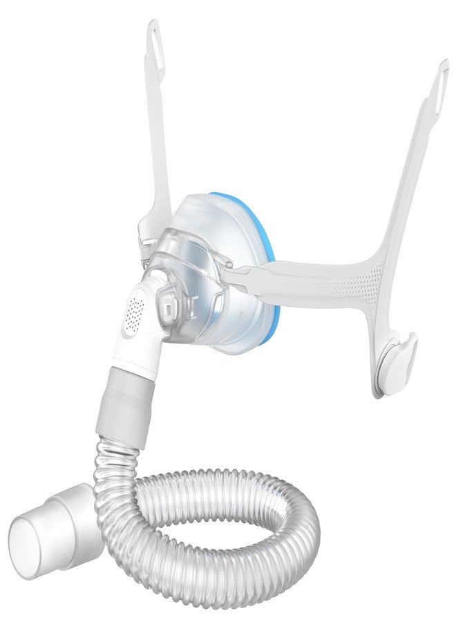 MEDICOLOR Replacement Set for AirTouch N20 Medium, Includes Frame, Foam Nasal Cushion (M), Hose Tubing, Extra Softness Comfort & Easy to Use CPAP Supplies, Blue - Image 1