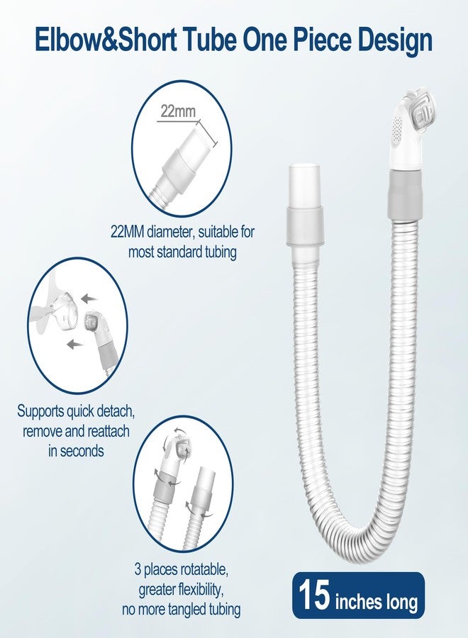 MEDICOLOR Replacement Set for AirTouch N20 Medium, Includes Frame, Foam Nasal Cushion (M), Hose Tubing, Extra Softness Comfort & Easy to Use CPAP Supplies, Blue - Image 5