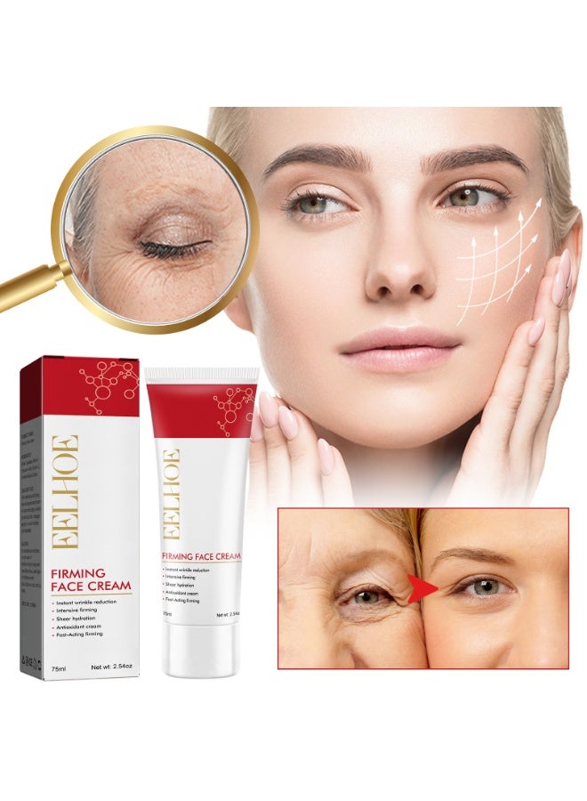 EELHOE Anti Wrinkle Firming Face Cream 75ml, Fast Acting Skin Tightening Moisturizer with Antioxidants, Deep Hydration and Intensive Firming Care for Smooth Healthy Looking Skin - Image 4