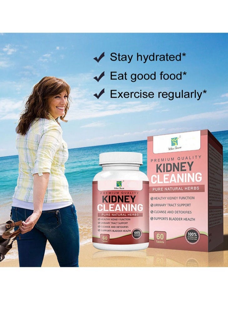 Wins Town - Kidney Cleaning Pure Natural Herbs, Safe Healthy Kidney Cleanse Detox Support Supplement, Small Easy To Take Kidney Support Tablets For Urinary Tract, Bladder And Kidneys - Image 1