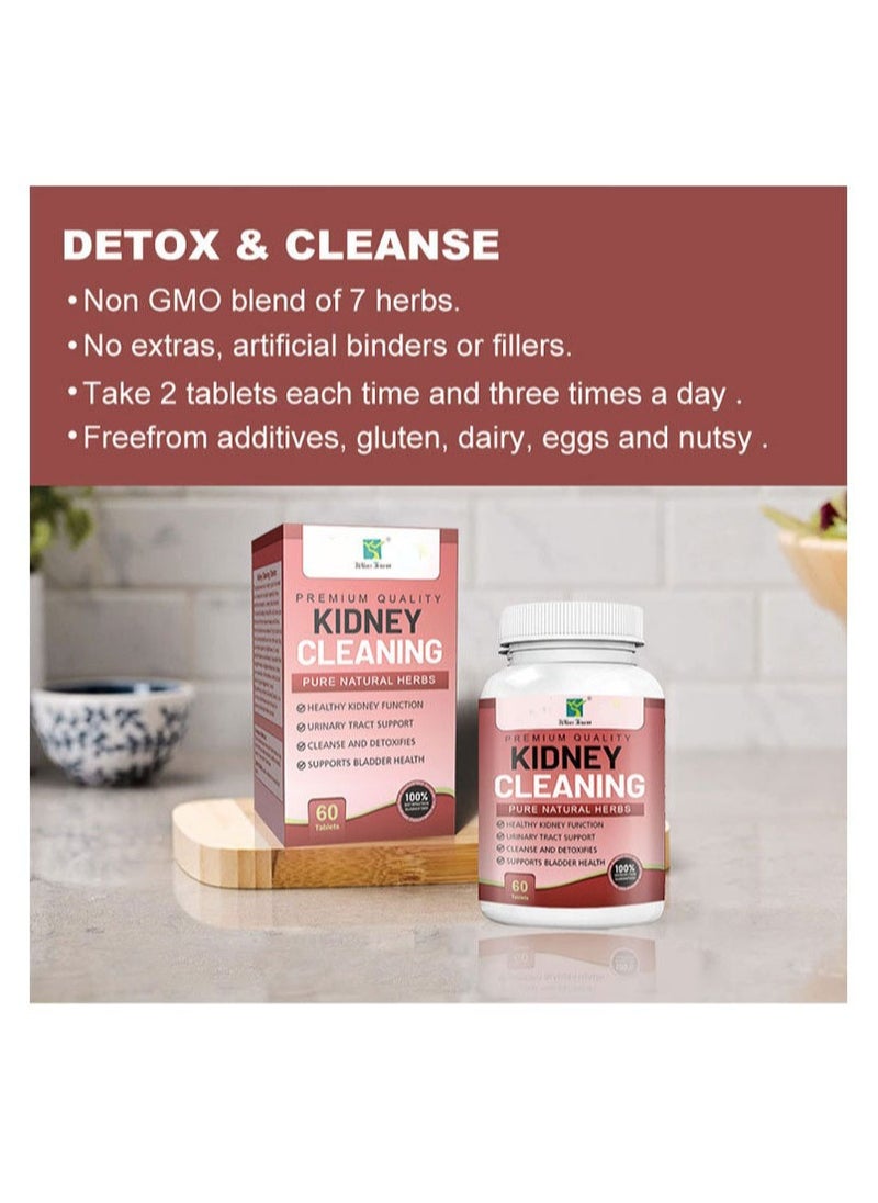 Wins Town - Kidney Cleaning Pure Natural Herbs, Safe Healthy Kidney Cleanse Detox Support Supplement, Small Easy To Take Kidney Support Tablets For Urinary Tract, Bladder And Kidneys - Image 1