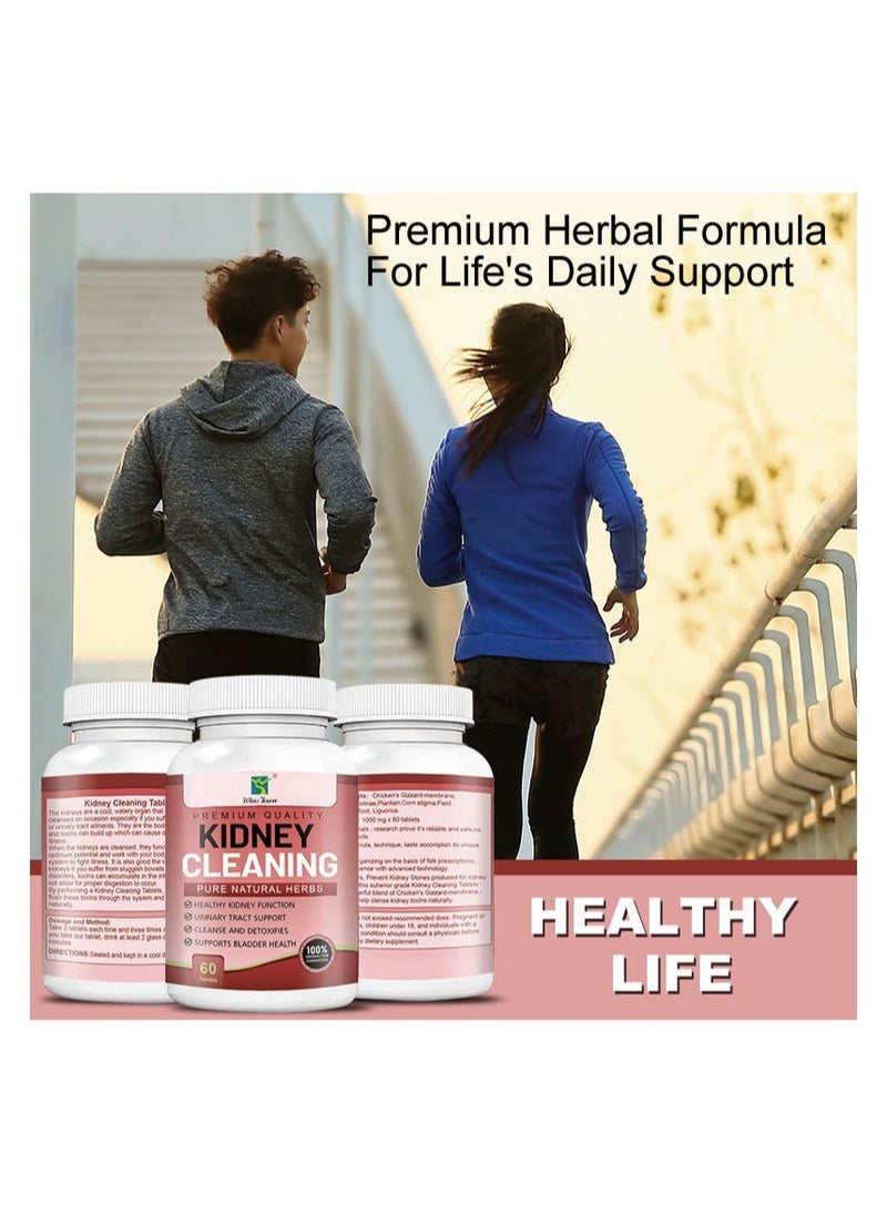 Wins Town - Kidney Cleaning Pure Natural Herbs, Safe Healthy Kidney Cleanse Detox Support Supplement, Small Easy To Take Kidney Support Tablets For Urinary Tract, Bladder And Kidneys - Image 1
