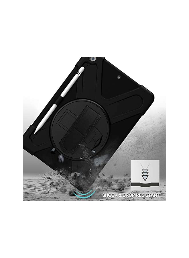 Procases ProCase iPad 10.2 Case 2021 iPad 9th/2020 iPad 8th/2019 iPad 7th Generation Case, Rugged Heavy Duty Shockproof Rotatable Kickstand Protective Cover for 10.2" iPad 9th/8th/7th Gen -Black - Image 3