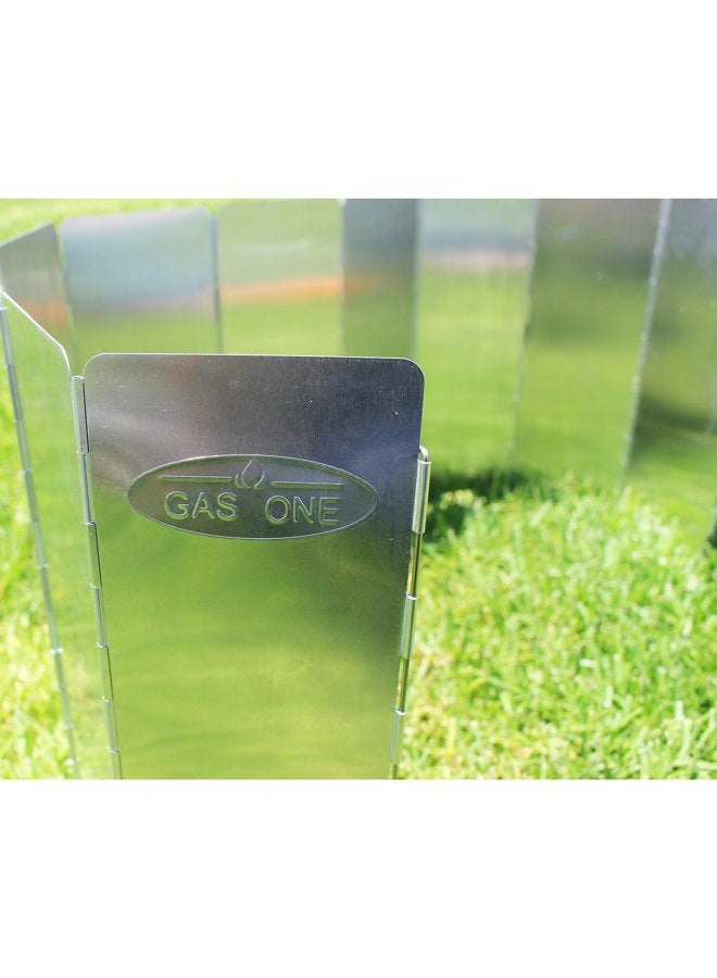 GasOne Aluminum 10 Plates Windscreen: for Use with Gas One Stove and Other Backpacking Stoves, Camping Stoves, Butane Stoves, Alcohol Stoves with Carrying Case - Image 2