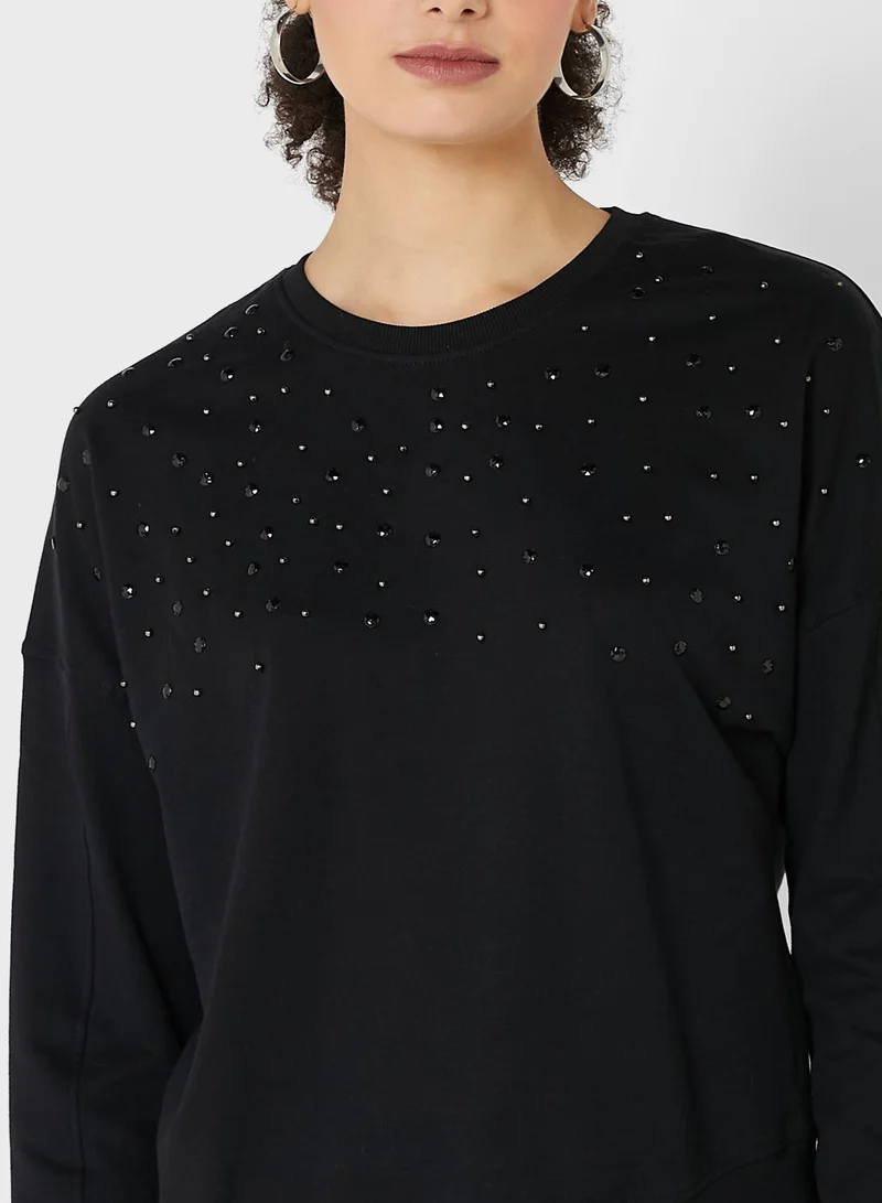 ONLY Printed Round Neck Sweater