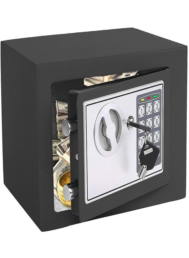 MOOCY In Drawer Safe, Small Metal Box with Digital Lock for Home Office Dorm Storage Money Medical Safety - Image 1