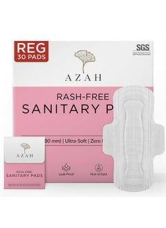 AZAH Sanitary Pads for Women Regular [Pack of 30] 100% Rash-Free sanitary napkins | 3x More Absorption, Cottony Soft and Dry Top Cover for heavy Flow | Leak-Proof | With Disposable Bag - pzsku/ZE727A1A64393A0AA7A3EZ/45/_/1738306695/902367d2-444e-46e5-b90b-556df175a508