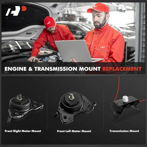 A-Premium 3PCS Engine Motor Mount and Transmission Mount Set Compatible with Lexus GX460 2010-2021, 4.6L, Automatic Transmission, Replace# 1237138100 - Image 2